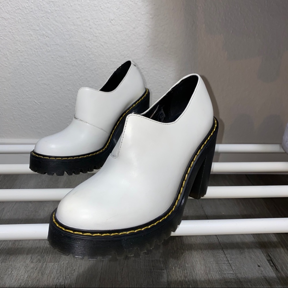 White Vintage Dr. Martin AirWair Heels